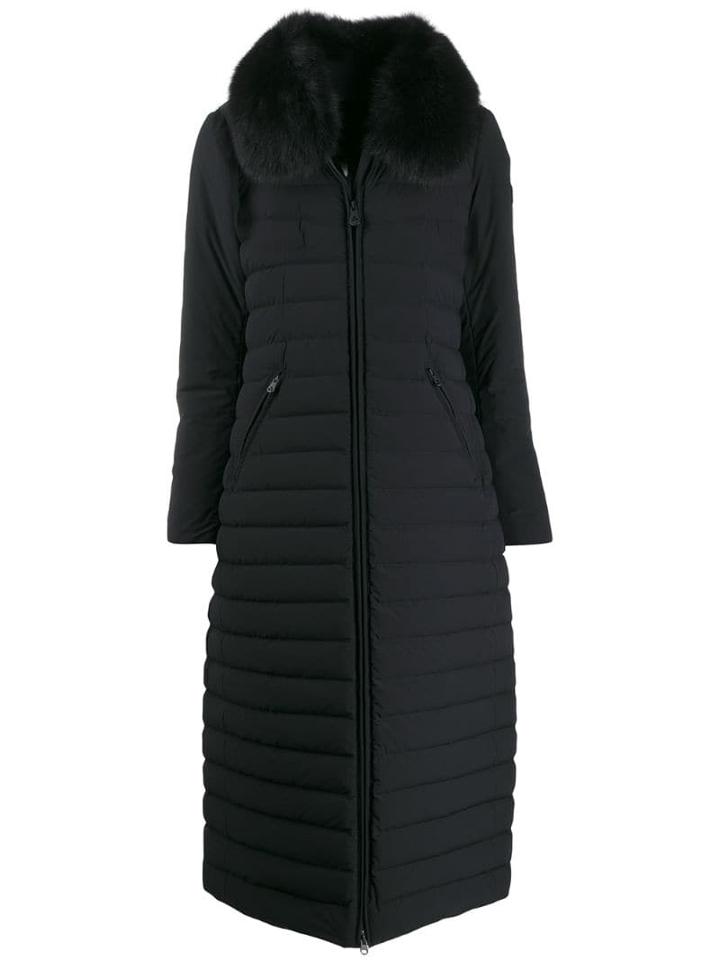 Peuterey Collar Padded Coat - Black