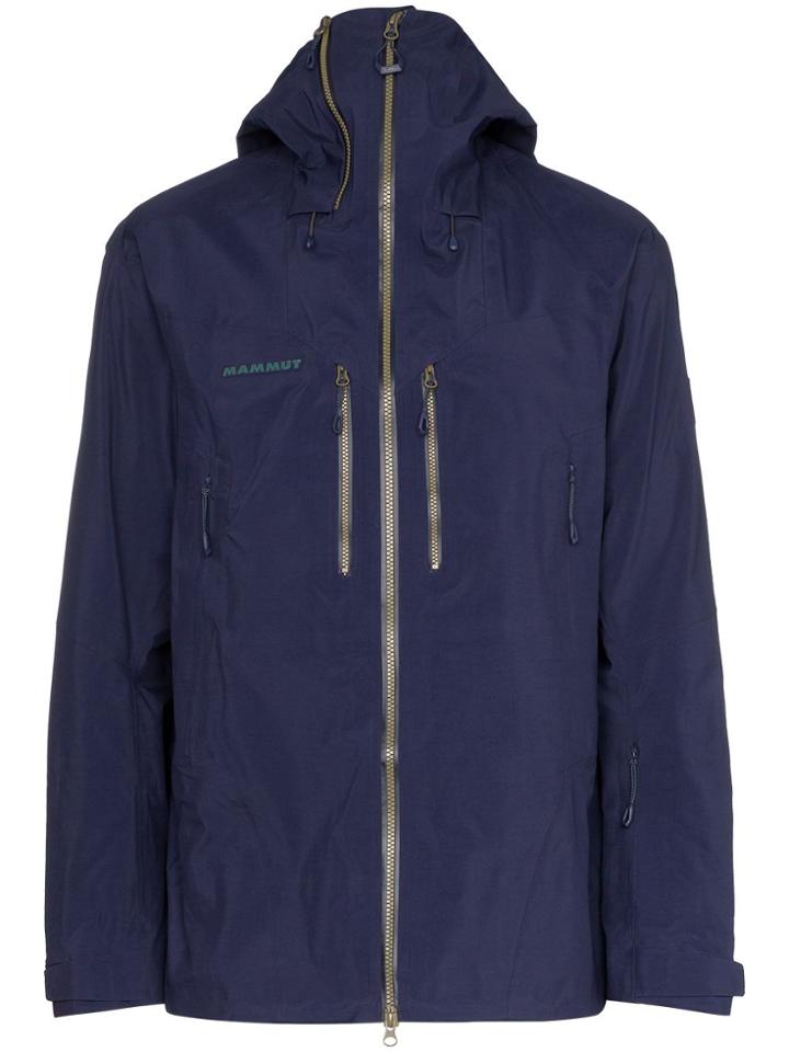 Mammut Delta X Alvier Goretex Hooded Jacket - Blue