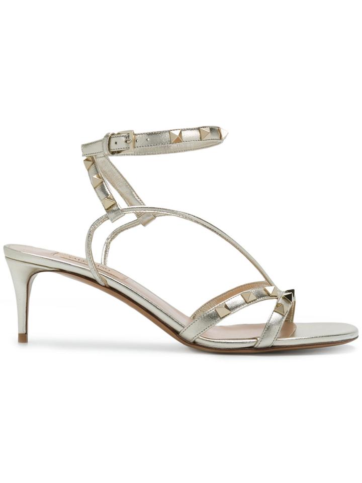 Valentino Valentino Garavani Free Rockstud Sandals - Metallic