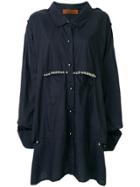 Di Liborio Cut-out Shoulder Embellished Shirt - Black