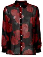 Enfants Riches Deprimes - Floral Print Shirt - Men - Silk - L, Black, Silk