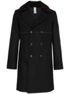 Dashiel Brahmann Double-breasted Mid-length Coat - Black