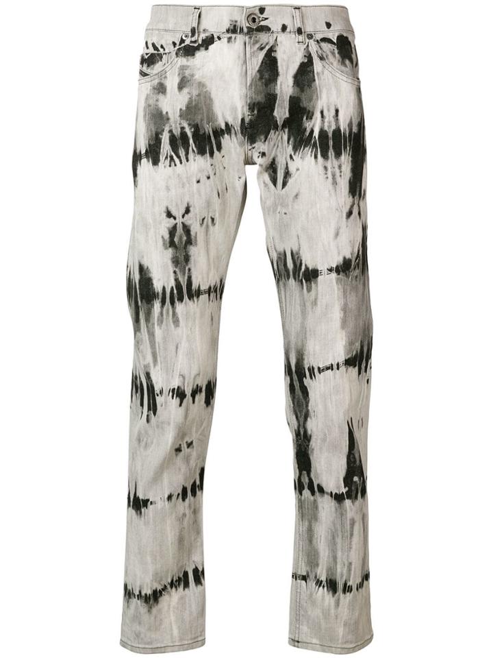 Diesel Black Gold Tie-dye Slim Jeans - Grey