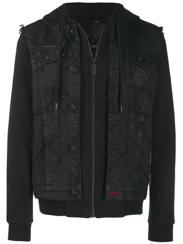 Philipp Plein Statement Denim Jacket - Black