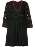 Ulla Johnson Embroidered Mini Dress, Size: 2, Blue, Silk