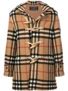 Gosha Rubchinskiy Classic Check Duffle Coat - Brown