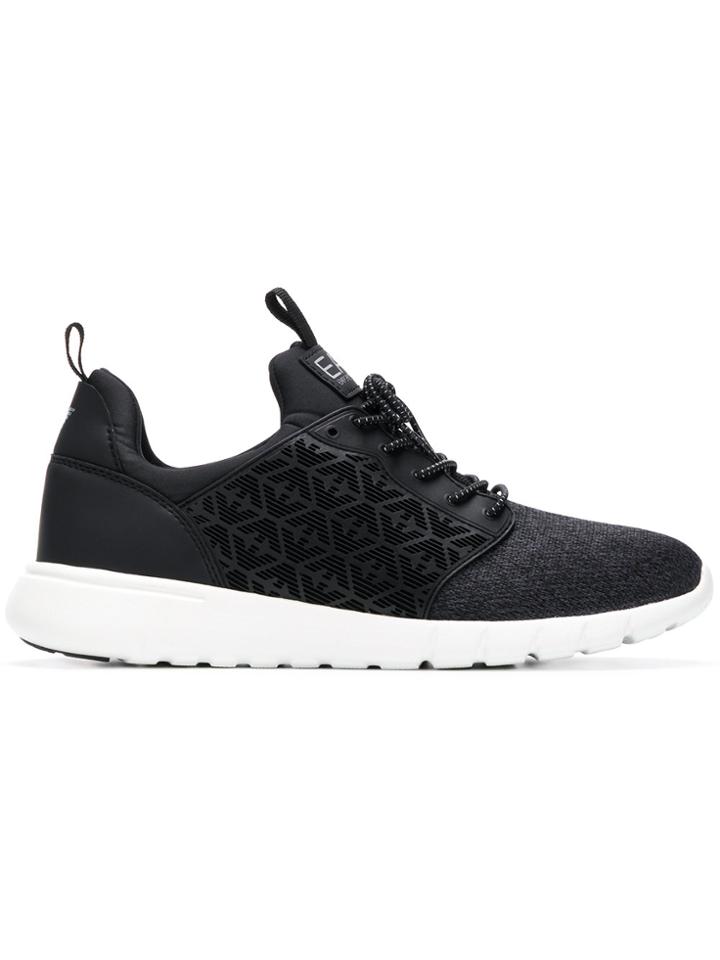 Ea7 Emporio Armani Classic Lace-up Sneakers - Black