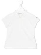 Moncler Kids - Embroidered Logo Polo Shirt - Kids - Cotton/spandex/elastane - 10 Yrs, White