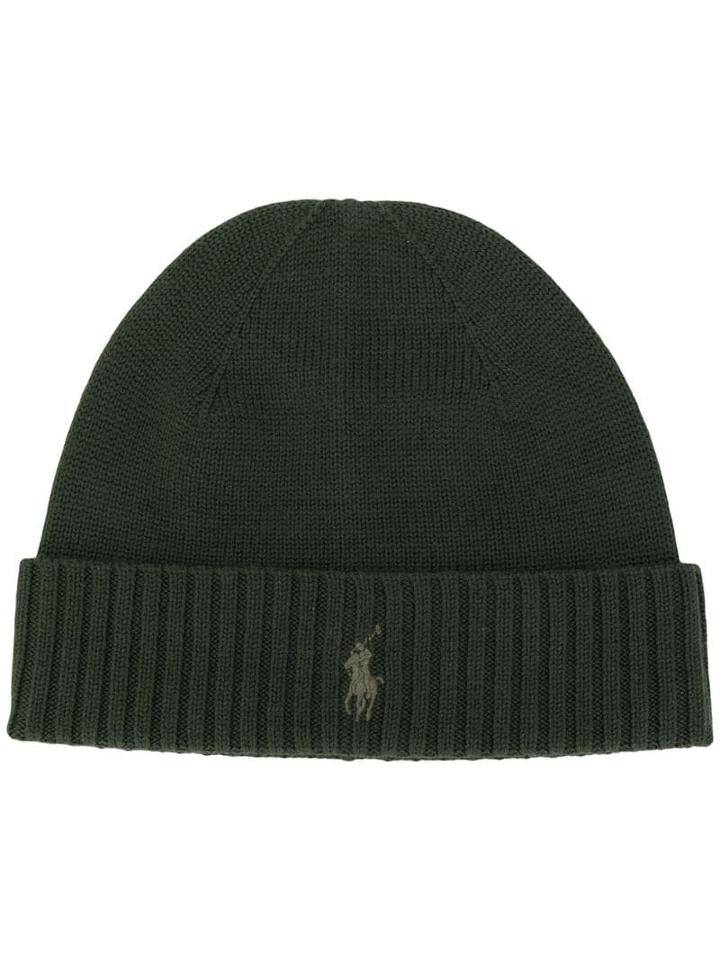 Polo Ralph Lauren Ribbed Knit Beanie - Green