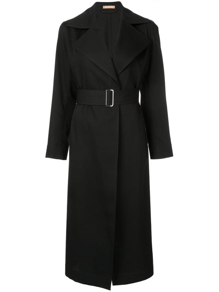 Nehera Belted Trench Coat - Black