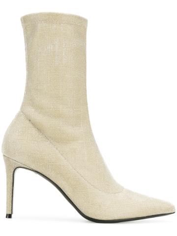 Aldo Castagna Metallic Sock Boots
