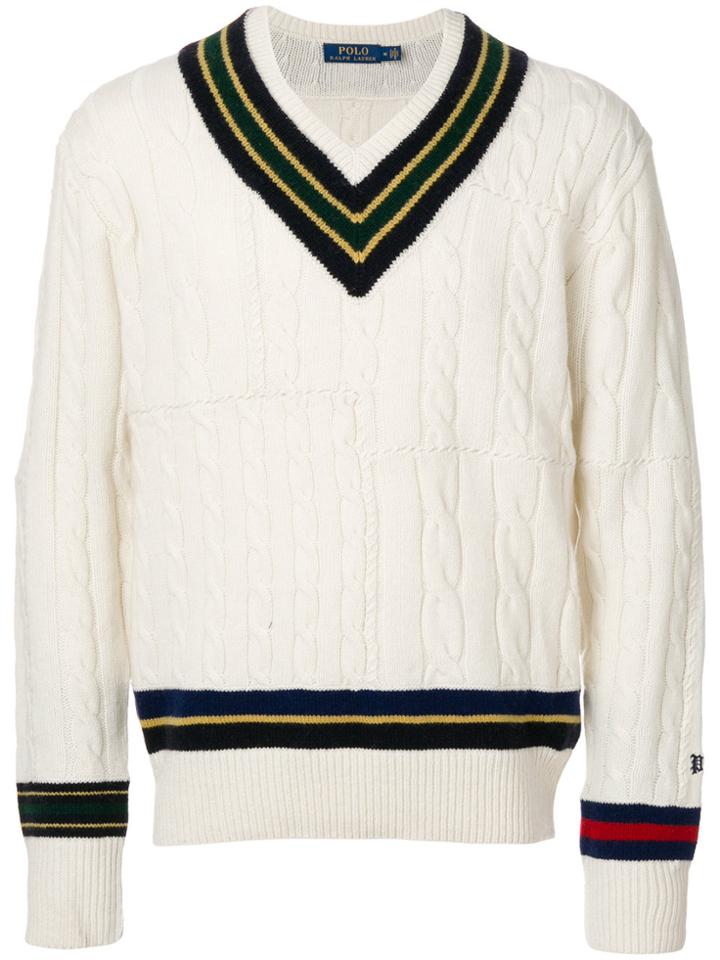 Polo Ralph Lauren V-neck Jumper - White