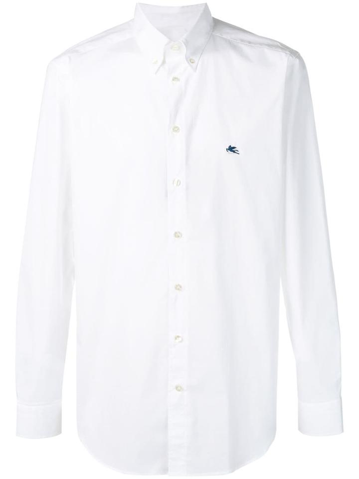 Etro Button Down Logo Shirt - White