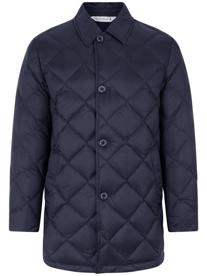 Mackintosh Navy Quilted Nylon Jacket Gd-015 - Blue
