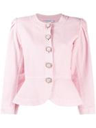 Yves Saint Laurent Pre-owned 1980's Puffy Sleeves Collarless Jacket -