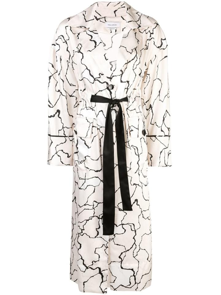 Yigal Azrouel Ocean Crest Printed Coat - Neutrals