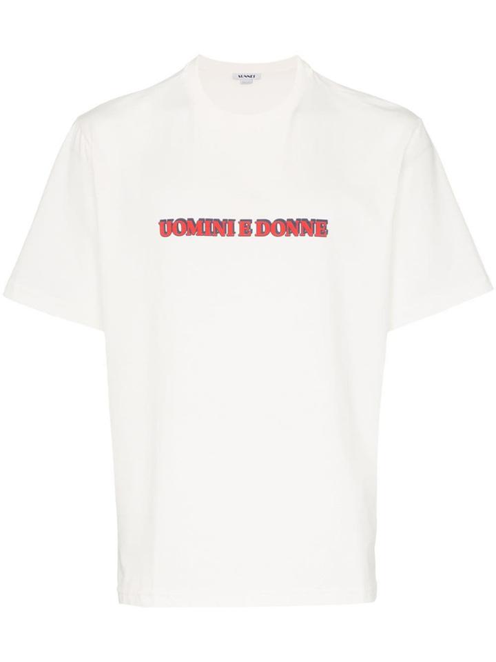 Sunnei Uomini E Donne Cotton T-shirt - White