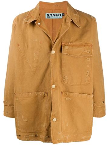 Vyner Articles Vyner Articles 2a03workerjacketdistressed Tan - Brown