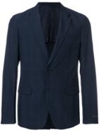 Prada Classic Checked Blazer - Blue