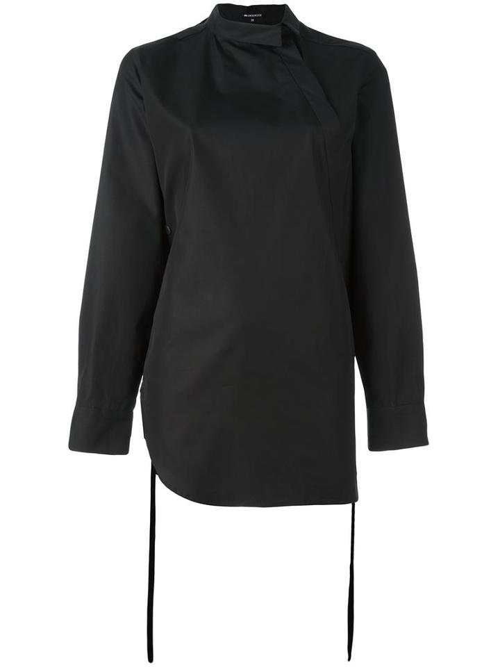 Ann Demeulemeester Dislocated Placket Shirt, Women's, Size: 38, Black, Cotton