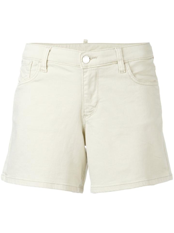 Armani Jeans Denim Shorts, Women's, Size: 27, Nude/neutrals, Cotton/spandex/elastane