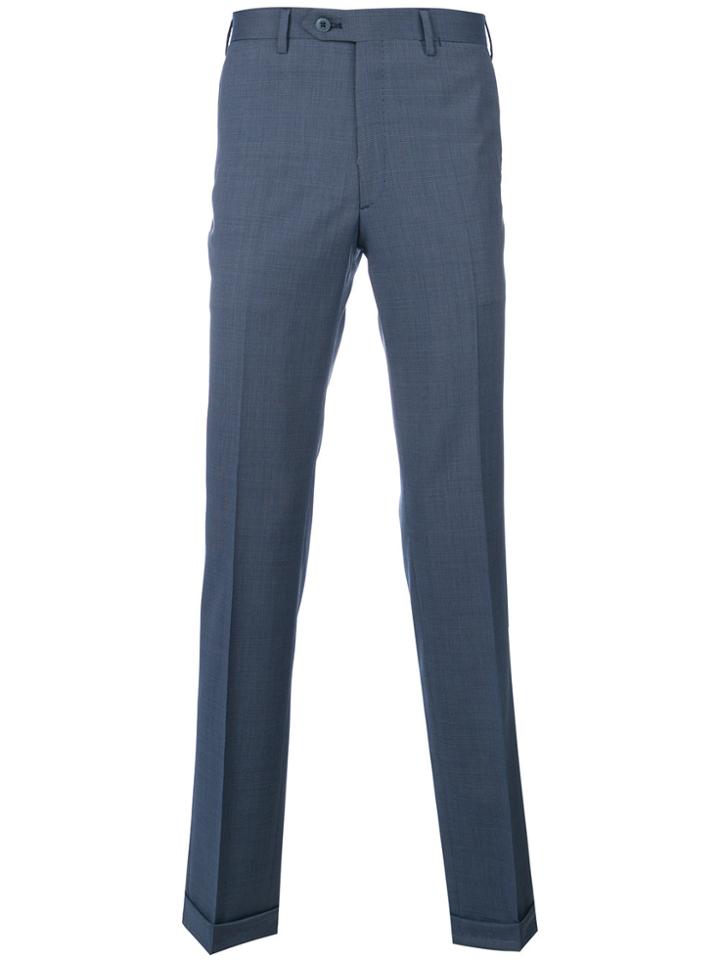 Brioni Tailored Pleated Trousers - Blue