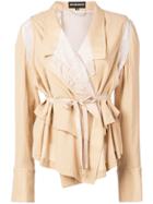 Ann Demeulemeester Lightweight Blazer With Layers - Neutrals