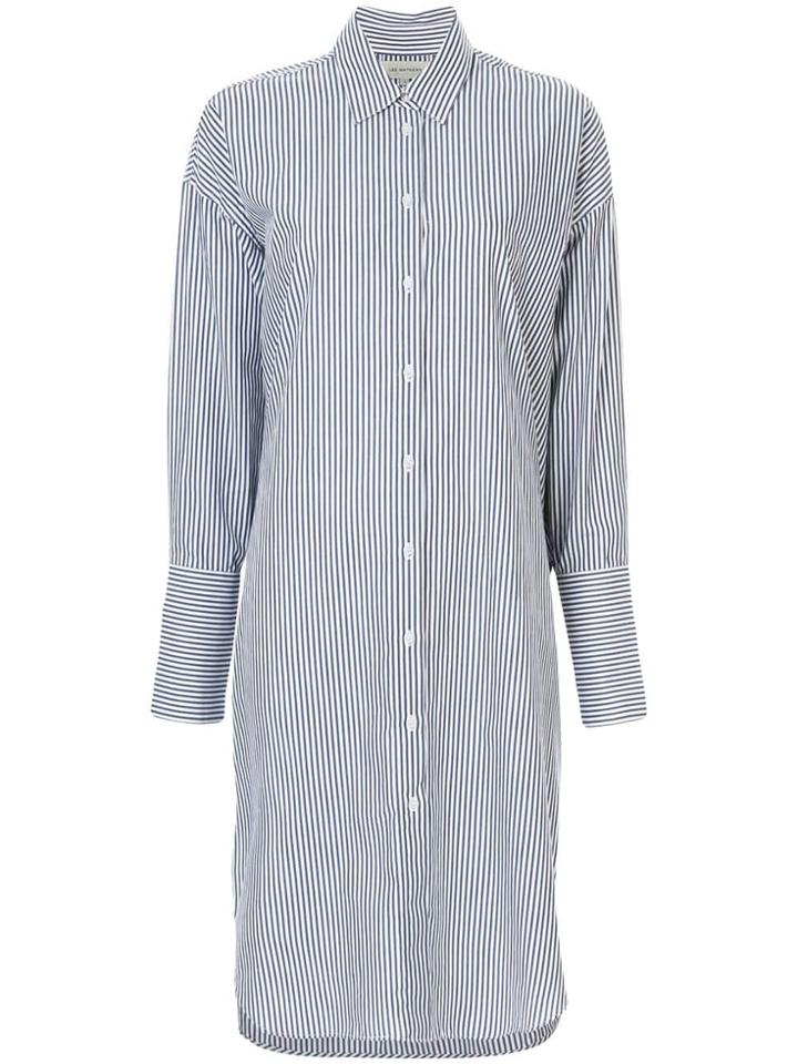 Lee Mathews Riley Shirt Dress - Blue