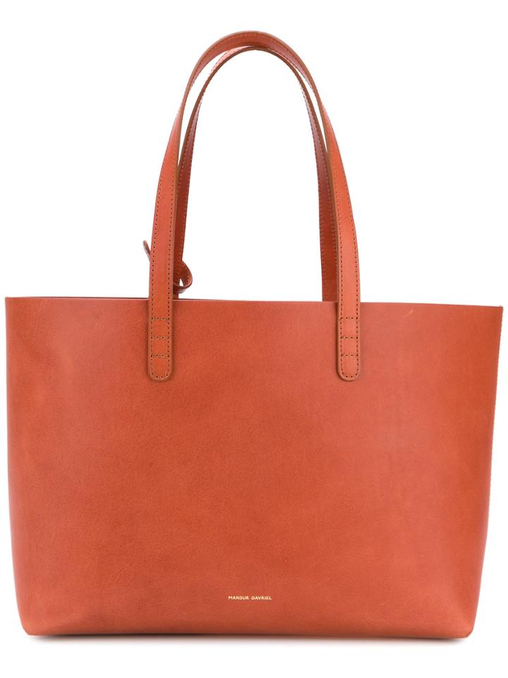 Mansur Gavriel Rectangular Shaped Shopper - Yellow & Orange