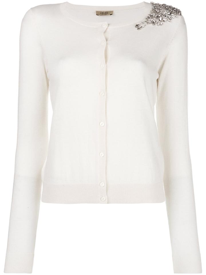 Liu Jo Embellished Cardigan - White