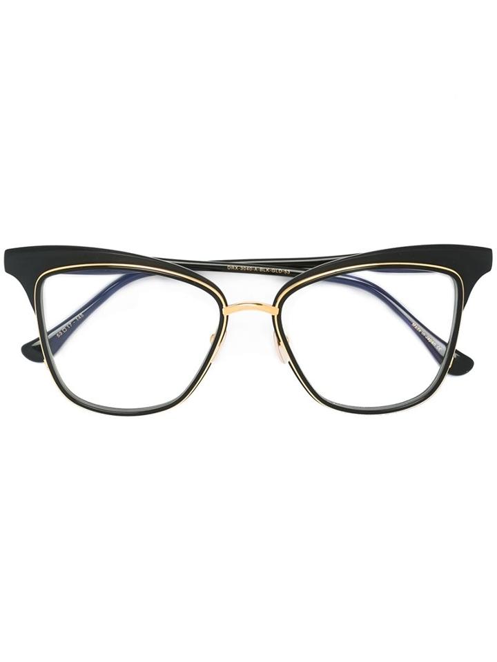 Dita Eyewear 'willow' Glasses, Black, Acetate/metal (other)/18kt Gold