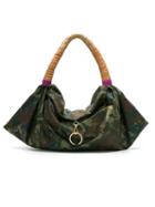 Xaa Camouflage Tote Bag, Women's, Green, Leather/nylon
