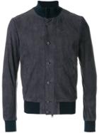 S.w.o.r.d 6.6.44 Sueded Covered Button Jacket - Blue
