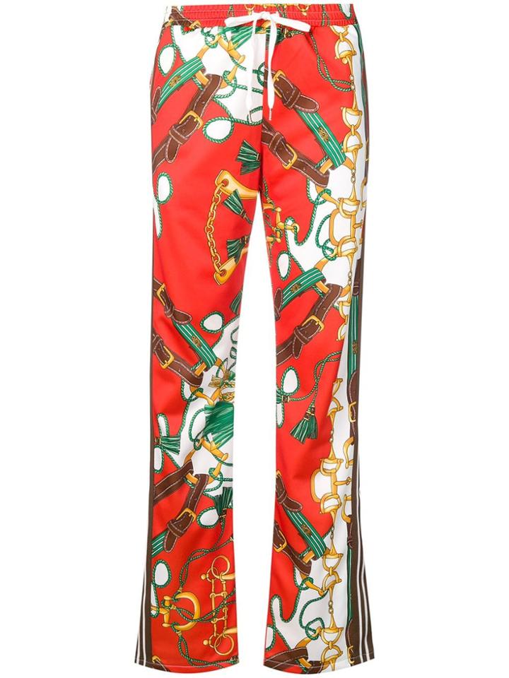 P.a.r.o.s.h. Printed Drawstring Trousers - Orange