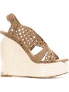 Paloma Barceló Slingback Wedge Espadrilles