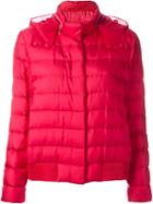 Moncler Gamme Rouge Organza Hood Puffer Jacket, Women's, Size: 00, Pink/purple, Polyamide/silk/feather