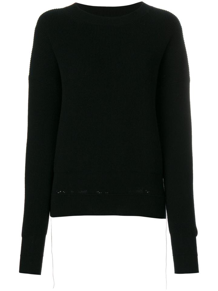 Helmut Lang Ribbed Sweater - Black