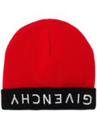 Givenchy Reverse Logo Beanie - Red