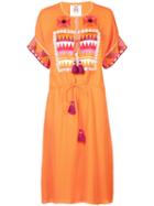 Figue - Lucianna Dress - Women - Silk - S, Yellow/orange, Silk