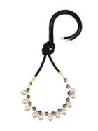 Marni Pearl Embellished Necklace, Women's, Metallic