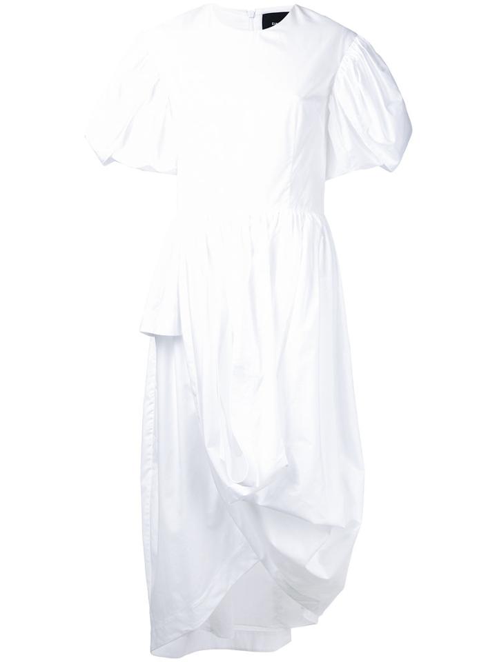 Simone Rocha Double Sleeve Dress, Women's, Size: 14, White, Cotton