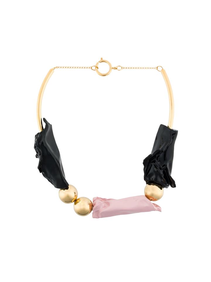 Marni Structural Necklace - Black