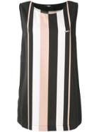 Liu Jo Sleeveless Striped Top - Black