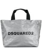 Dsquared2 Logo Shopping Tote Bag - Grey