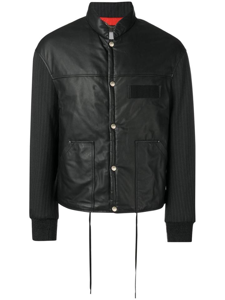 Lanvin Buttoned Bomber Jacket - Black