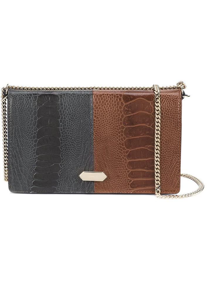 Nina Ricci Two Tone 'dido' Shoulder Bag, Women's, Grey