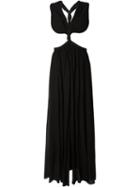 Jay Ahr Rope Detail Cut-out Evening Dress