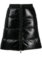 Moncler Padded Front Zip Skirt - Black