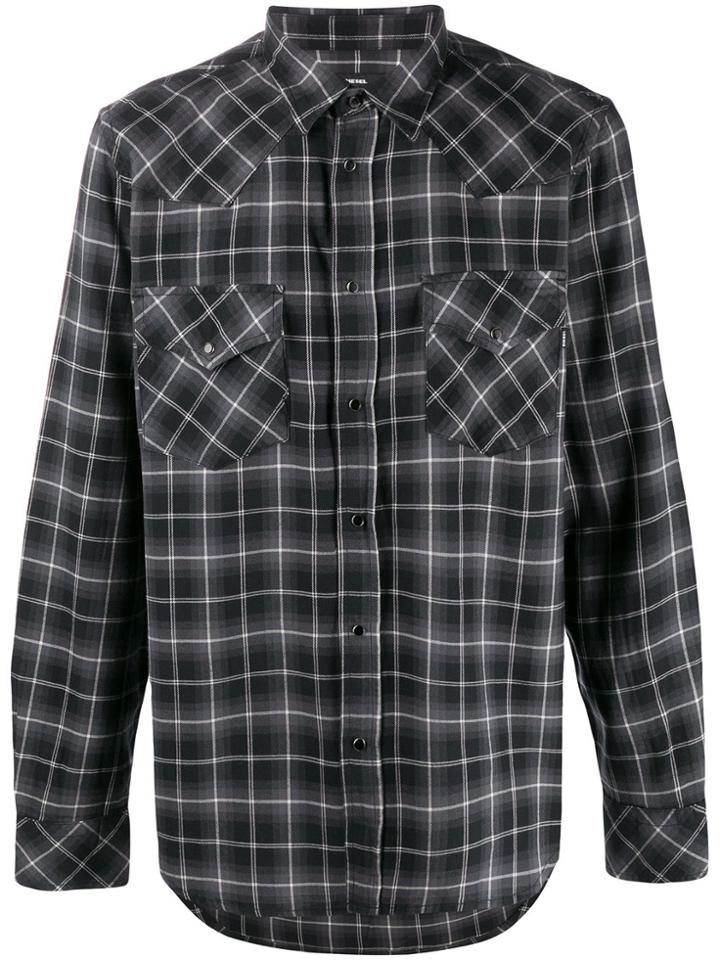 Diesel S-east Western Shirt - Black