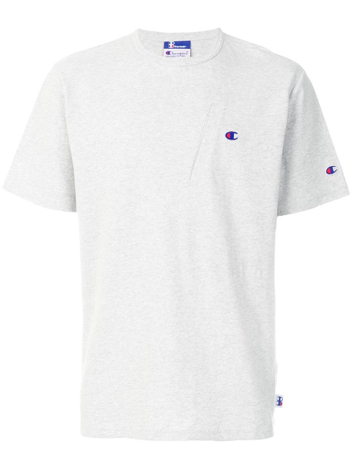Champion Embroidered Logo T-shirt - Grey
